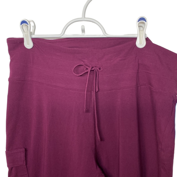 2/$18 Columbia NWT XXL burgundy legging joggers with pockets - Picture 2 of 5
